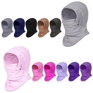 Cycling Caps & Masks Kids Balaclava Hood Ski Face Mask Neck Warmer Winter Fleece Hat For Boys And Girls Bandana1