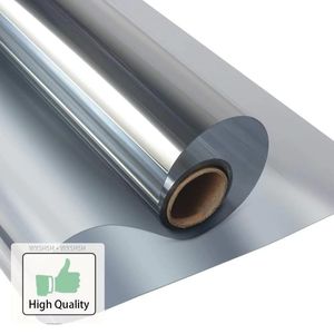 Window Stickers 40/50/60/70/80/90cm Width One Way Mirror Film, Self-adhesive Reflective Solar Film Privacy Tint For Home