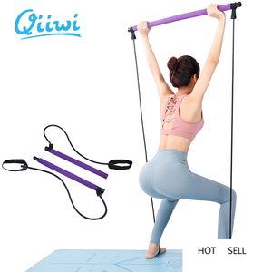 Pilates Esercizio Stick Toning Bar Fitness Home Yoga Palestra Allenamento del corpo Espansore toracico femminile addominale multifunzionale