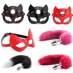 Wholesale anus butt for sale - Group buy mask Soft Anal Metal Sex Fox Butt Plug Erotic Anus Toys For Adult Tail Flirting Cosplay Accessorie