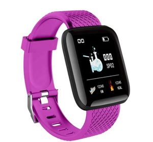 Braceletes de pulseira inteligente Alta qualidade 116Plus aptidão assistir pulseira com freqüência cardíaca rastreamento de pressão arterial 116 mais Reloj smartwatch