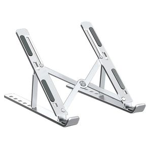 Foldable Aluminum Laptop Stand - Compatible with MacBook, iPad & Notebooks - Portable Tablet Holder Bracket