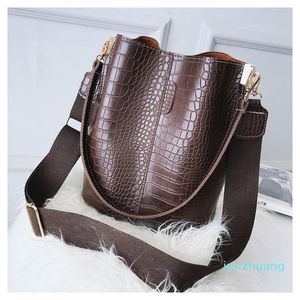 Designer- Crocodile Crossbody Bag For Women Shoulder Bag Designer Women Bags PU Leather Bags Bucket Bag Handbag