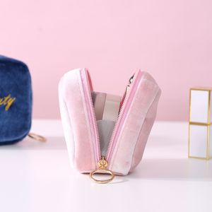 Girl Mini Coin Borse Portable Piccola borsa da viaggio per cosmetiche Borse di stoccaggio moda Colori solidi Stile preppy 836 B3