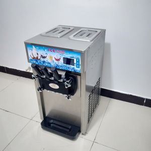 Italiensk isparti Frys Desktop Soft Ice Cream Gelato Machine som används för Gelato Ice Cream Making Factory