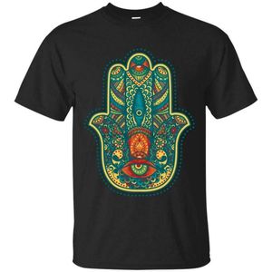 T-shirts Hamsa Mano - Hombres espirituales T Shirt Thirt Buddha Yoga Tercer Ojo EE.UU.