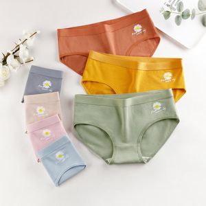 12 teile/los Frauen Unterwäsche Sommer Kleine Frische Damen Unterwäsche Antibakterielle Kleine Daisy Baumwolle Frauen Höschen Mädchen Süße Briefs