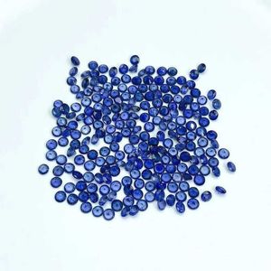 Naturlig mörkblå safirlös sten Vs Grade Kinesisk Sapphire Gemstone för DIY Smycken 3mm * 3mm H1015