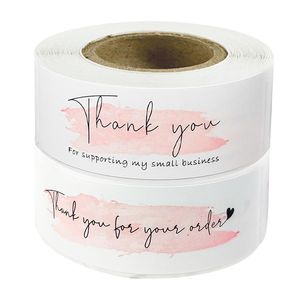 Gift Wrap 120Pc Pink "Thank You For Your Order" Stickers Supporting My Business Package Decoration Seal Labels Stationery Sticker