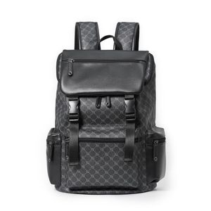 Leather Backbag venda por atacado-Mochila moda casual couro designer de luxo homens grandes viajar trabalho diário backbag laptop back pack aluno schoolbag