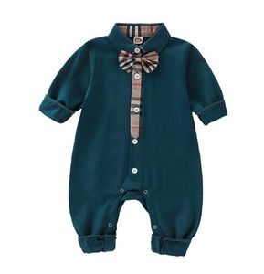 1 set NewBaby Boy Clothes Striped Infant Boys Pagliaccetto Manica lunga Tute per bambini Cotton Children Designer Playsuit Boutique Abbigliamento per bambini