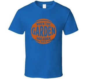 Eden Garden al por mayor-Cuando el jardín era Eden Baloncesto Madison Square York T Shirt
