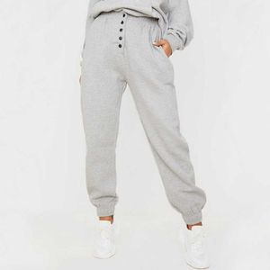 NIBESSER Autumn Sweatpants Women Gray Wide Leg Sweat Pants Men Custom Swearshirt Casual Loose Baggy Q0801