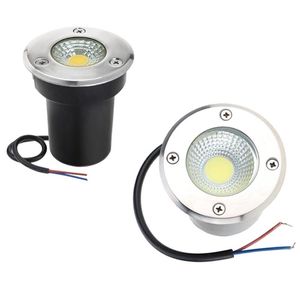 2021 IP68 3W 5W 10W COB Impermeabile LED Luce sotterranea Esterna Terra Giardino Percorso Pavimento Sepolto Cortile Spot Paesaggio AC110V220V DC12V