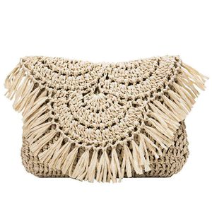 HBP Non- Versatile fashion tassel woven women's bag casual flip hook flower one shoulder cross small square sport.0018