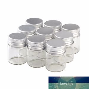 50 pcs 30x40 mm 15 ml Aluminum Screw Cap Glass Bottles Perfume Sample Jars Wishing Stars Vials