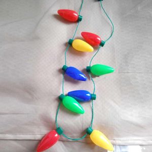 Wholesale led light christmas necklaces for sale - Group buy Party Decoration Festival Necklace LED Light Up Plastic Luminous Christmas Bulb Necklaces For Adults Kids DSS899