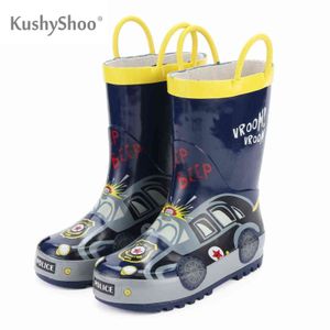 Kushyshoo الاطفال أحذية المطر الأولاد الأطفال أحذية rainboots حذاء ماء أحذية للماء أحذية الأطفال خارج 211108