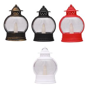 Świeczki uchwyty 4 sztuk Vintage Lampa Ornament Przenośne Dekorory LED Dekoracje dziedziniec