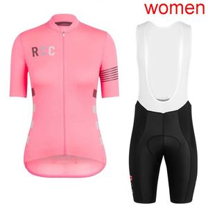 Damskie Jazda na rowerze Jersey RCC Rapha Pro Team Road Rower Topy Szorty Bib Szybko Szybkie Suche MTB Rower Odzież Outdoor Sports Uniform Y2103098