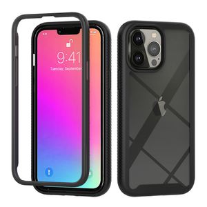 2in1 Defender Telefon Kılıfları iPhone 13 12 Mini 11 Pro XS Max XR 7 8 Samsung S21 Ultra S20 Artı A82 A03S MOTO G STYLUS 5G ONEPLUS NORD N200 Premium Darbeye Dayanıklı Kılıf