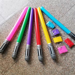 Gonfiabile Light Saber Sword Giocattoli per bambini Festa di compleanno Favore Costume di Halloween Puntelli Calza di Natale