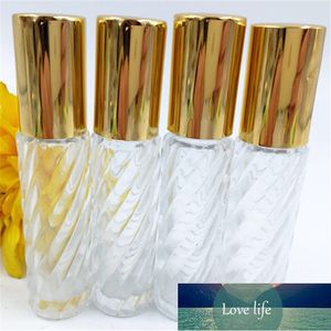 10 pcs 10ml frascos de rolos de óleo essenciais de vidro com bolas de metal Bálsamos no recipiente cosmético de viagem