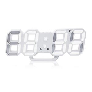 Zegary ścienne 1PC duże 3D Nowoczesne cyfrowe kolorowe zegar LED 24/12 godziny wyświetlacza alarm Elektroniczny kalendarz drzemki