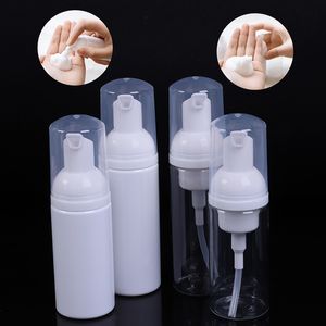 30ml 50ml 60ml Plast Soap Dispenserflaska Klar Vit Skum Pump Mousses Portable Hand Sanitizer Flytande Skumning Flaskor Resor Använd påfyllningsbar Instant