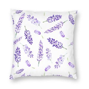 Wholesale lavender cushions resale online - Cushion Decorative Pillow Loving The Lavender Floral Pattern Nordic Throw Covers Decoration Flowers Plant Car Cushion
