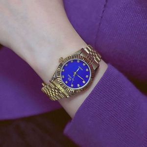 Kvinna klockor kända märke eleganta damer armbandsur rostfritt stål diamant guld kvinnlig armbandsur relogio feminino 210527