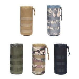 Wholesale water bottle holder camping for sale - Group buy Outdoor Bags Tactical Military Molle Water Bottle Pouch Bag Travel Camping Hiking Drawstring Holder Kettle Carrier