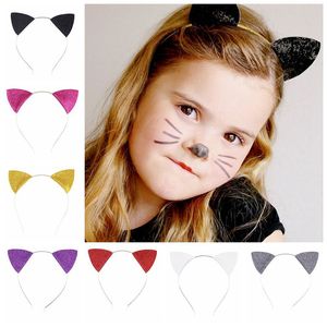 Pailletten Katzenohren Stirnbänder Kinder Kinder Geburtstag Party Dekoration Mädchen Kopfbedeckung Kopf Hoop
