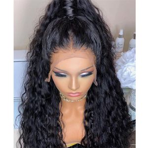 13x4 Curly Frontal Wig Deep Wave Closure Wig Human Hair Wigs Lace Front Wig PrePlucked Bleached Knots Wigs