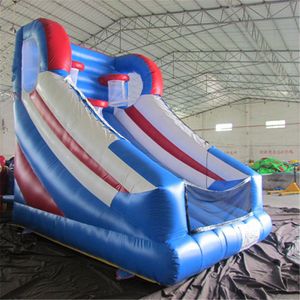 Pvc Outdoor games 3.9x2.4x3.4m Inflatable Game Kids Adult Goal Dunk Sport Basketball Hoop With Free Blower and Text Logo Customized