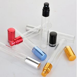 Atomizer ile 10 ml Taşınabilir Renkli Cam Parfüm Şişesi Boş Kozmetik Parfüm Konteyner