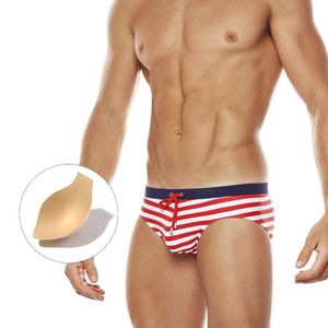 Męskie stroje kąpielowe Summe Dry Dry de Bain Boy Swimsuits Oddychający bokser Krótkie puszki pływackie 2021 Striped Fashion Swimming Mayo Sunga