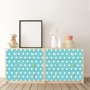 Wholesale modern desk furniture for sale - Group buy Wallpapers Bule Dots Modern Art Furniture Decal Wallpaper Living Room Adhesive Wall Paper Waterproof Stickers For Cabinet Desk