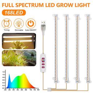 5 Modos Indoor LED Crescer Light Temporizador USB Phyto Plantas de Lâmpada Dimmable Phytolamps Completo Espectro Hidroponia Crescendo Lâmpadas