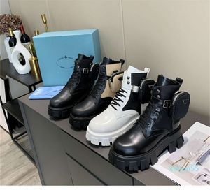 Mężczyźni Kobiety Rois Botki Projektanci Kostki Martin Boot Leather Nylon Wymienny Etui Bootie Inspirowany Wojskowy Inspirowany Balki Rozmiar 35-45