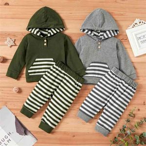 Baby Boy Casual Stripes Baby set 210528