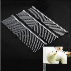 Dog Grooming Supplies Pet Home & Garden Usef Cat Metal Double Row Teeth Brush Hair Comb Rake Tool Drop Delivery 2021 L8Qpv