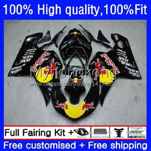 Injection Fairings For DUCATI 848R 1098R 1198R 848 1098 1198 S R Yellow red Bodywork 14No.22 848S 1098S 07 08 09 10 11 12 1198S 2007 2008 2009 2010 2011 2012 OEM Body Kit
