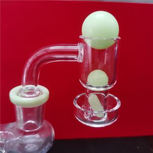 Flat Top Terp Slurper Smoking nail Luminous Glowing colored pearls Smoke Quartz Banger For Bongs Glass Water Pipes