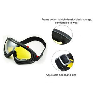 1pcs Winter Windproof Skiing Glasses Goggles Outdoor Sports cs Glasses UV400 Dustproof Moto Cycling Sunglasses