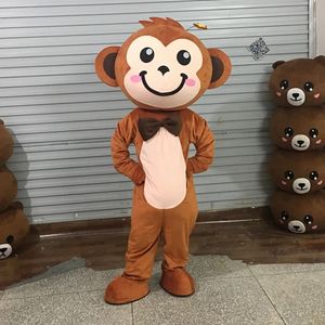 Festivalklänning Little Monkey Mascot Costumes Halloween Fancy Party Dress Cartoon Character Carnival Xmas Easter Advertising Birthday Party Costume Outfit