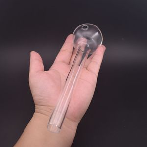 Super Big Size Clear Glass Smoking Pipe Oil Nail Burning Jumbo Pyrex Concentrate Pipes Thick Transparent Great Tobacco Spoon Pipes inch