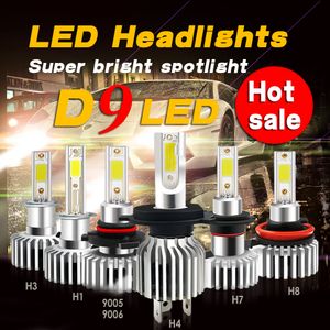 2PCS LEDカーヘッドライトH7 H4バルブH8 H1 H3 H11 HB3 9005 HB4 9006オートランプフォグライト3000K 6000K 12000K