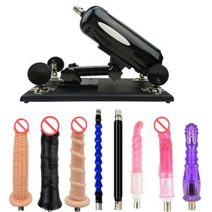 Akkajj Små dragmassage Maskiner för kvinnor Sexmöbler Elektriska Dido Pleasure Machine Guns med 3XLR Attachments Kit