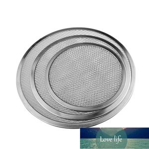 6/7/8/9/10 дюймов Pizza BBQ Pan Aluminium Утолщение Net Stick Net Round Carbecue Сетка Pan Skaking Tray Кухонный Инструмент для Выпечки Фабрика Цена Эксперт Осознание